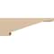 Ekena Millwork 6"W x 36"D x 12"H Thin Burlington Rough Cedar Woodgrain TimberThane Corbel, Primed Tan CORUR06X36X12BURRCPR - alternate 5
